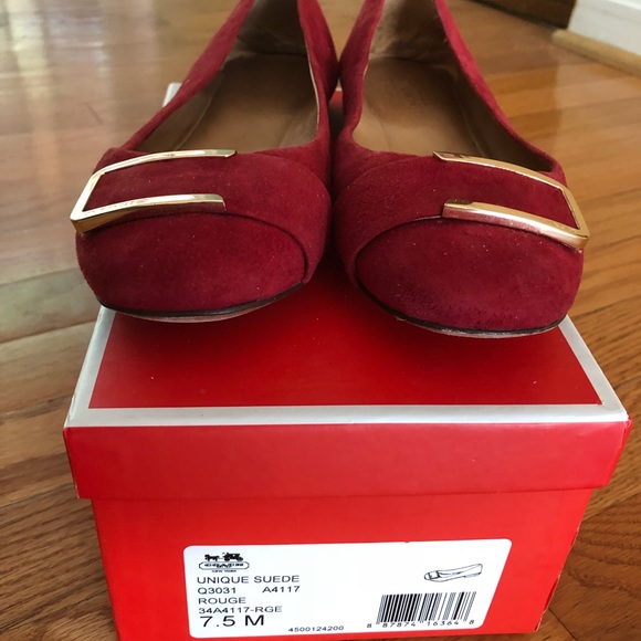 Coach Suede Ballet Flats - Picture 2 of 3